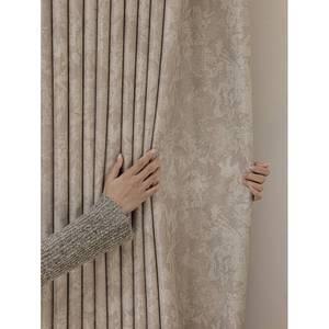 프랑스 중세 스타일 암막 울 벨벳 커튼 고급스럽고 빈티지한 셔닐 맞춤 침실에