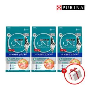 [퓨리나] 원캣 1세이상 성묘용 건강한 체중관리 1.4kg 3개 + 원캣 습식 70g