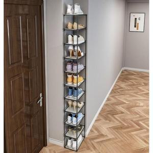 틈새 현관 신발장 코너 캐비닛 진열대 원형 좁은 철제신발정리대 자취방 600