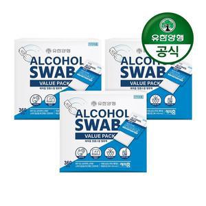 [해피홈][유한양행]해피홈 알콜스왑 360매입 x 3개
