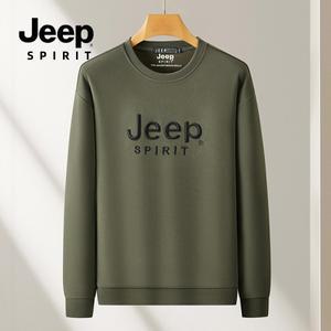 지프스피릿 가을 겨울 남성 기모맨투맨 라운드 티셔츠 빅사이즈 루즈핏 SS18096