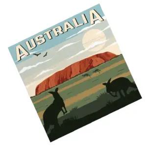 금산 그림그리기 호주 캥거루 25X25 아크릴그림그리기세트 diy명화