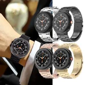 [강화유리 증정]타임스토리 갤럭시 워치8 클래식 3선 메탈 스트랩 원터치 워치밴드 시계줄