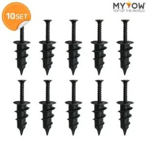 마이토우 자천공 앙카 블랙  10개입) 석고보드용 나사 토우앙카 동공앙카 천공앙카 액자걸기