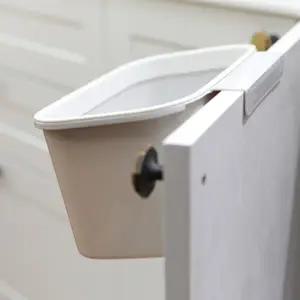 걸이형휴지통 오픈형 주방 싱크대 미니 휴지통 음식물 쓰레기통 봉투 걸이 잔반 처리통