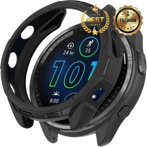Garmin Forerunner 965 케이스 용 커버 소프트 TPU 안티 스크래치 베젤 범퍼 프레임 보호 쉘 시계 액세서리