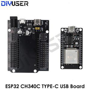 ESP32 개발 보드 TYPE-C USB CH340C WiFi+블루투스 초저전력 듀얼 코어 ESP32-DevKitC-32 ESP-WROOM-32 확