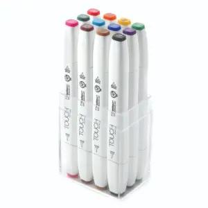 신한 터치 트윈 브러쉬 마카 12색 세트 메인/파스텔/쿨/웜 컬러 7종