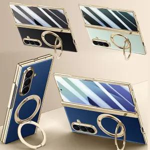 갤럭시 z폴드7 폴더7 맥세이프 링 그립 사생활보호 액정 가죽 힌지 커버 케이스