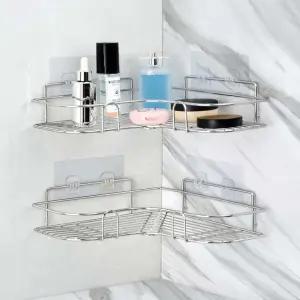 프리미엄 스텐레스 와이어 다용도 코너선반 욕실선반