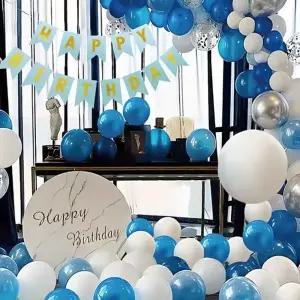 해피조이 생일파티 풍선세트(클라우드) (손펌프포함)/어린이날/꾸미기/포토존/축하/결혼/졸업/파티/행사