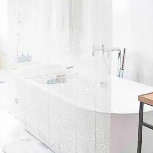 [LFNLN138_58]샤워 커튼 화장실 중형 투명 커텐 방수