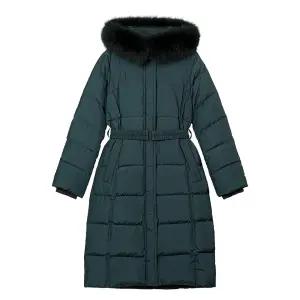 (아날도바시니) 폭스퍼 후드 롱다운(AW11PD01M)