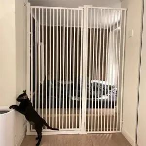고양이 방묘문 180cm 철장 합사 칸막이 중문 높은 강아지