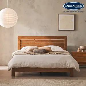 벤쿠버 고무나무 통깔판 원목 침대(매트제외-K)