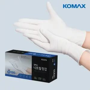 코멕스 니트릴장갑(중)화이트100매