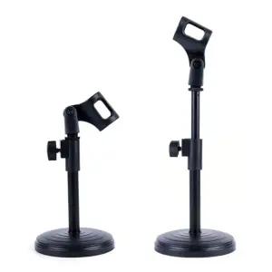 높이조절 탁상용 마이크스탠드 마이크 거치대 받침대/스텐드/무선/스탠드/마이크스텐드/자바라//마이크