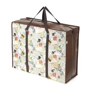 리유저블 지퍼 타포린백 70x55cm 빈티지/타포린가방/쇼핑타포린백/다용도타포린가방