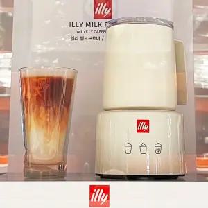 일리 우유거품기 + 라떼 글라스 세트 코스트코 밀크프로더 우유 스팀 가열기 라떼제조기