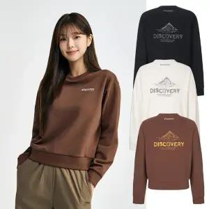 갤러리아 디스커버리 여성 마운틴 백그래픽 맨투맨 DWMT42054