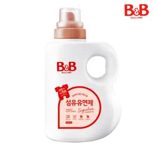 비앤비 비자극 유아 섬유유연제 시그니처 알러젠프리 자스민앤로즈향 용기 1.5L