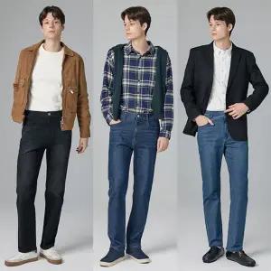 [뱅뱅] 25FW 가을 남성 라이크라 스트레이트 데님 3종