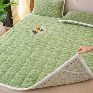 토퍼 겨울 따뜻한 두꺼운 매트리스 패드 양털 침대보 부드러운 미끄럼 방지 얇은 다다미 매트 홈 기숙사 침대 시트 커버