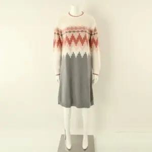 (행사) 균일가 커플 홈웨어 포그니 노르딕 자카드 스웨터 원피스_A VEV3876L_A