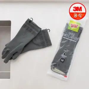 [3M]고리형 그레이 고무장갑 중 10개