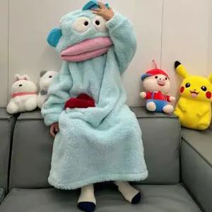 한교동 잠옷 수면 캐릭터 극세사 겨울 여자 커플 상하세트 홈웨어 파자마