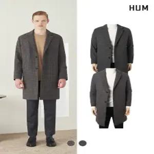 [HUM][HUM]남) 퀼팅체크 싱글코트(FHNWCCA176P)