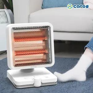 캐로스 발난로 전기히터 풋 터치 미니 소형 사무실 가정용 책상용 캠핑 CEH-QF800W