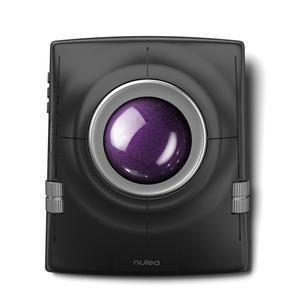 마우스, 트랙볼 멀티 DPI, 왼손 무선 호환, 블루투스 PC, Nulea 2.4GHz 조절 위한 가능한 또는 트랙볼, 및 정밀 오른손 디바이스 M512 충전식, 노트북(퍼플)용 인체공학적 55mm 제어를