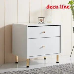 데코라인 코넬 골드 600 2단 협탁 DAP025C (착불)