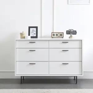 보루네오 마르체 본테 와이드 서랍장 6단 1200 BTH106C (착불)