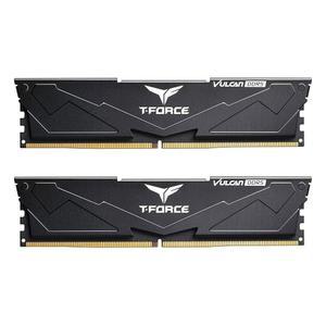 TEAMGROUP 칩셋 600 700 시리즈 XMP 3.0용 T-Force 벌칸 DDR5 32GB (2x16GB) 6000MHz (PC5-48000) CL38 데스크톱 메모리 모듈 램 (블랙) - FLBD532G6000HC38ADC01 준비 완료