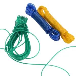 마당 옥상 와이어 코팅 빨래줄 캠핑 휴대용 빨랫줄 여행용 차박 로프 스트랩 10M 20M