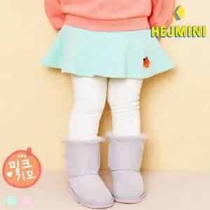 [헤이미니] NEW큐트플레어밍크기모스커트레깅스