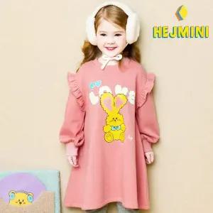 [헤이미니] 마이러브버니왕기모프릴원피스