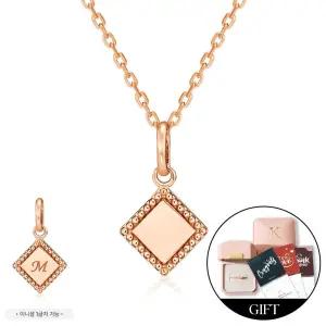 갤러리아 *커스텀가능*[비앤비골드] 14K 로렛트 다이아 코인 각인 커스텀 펜