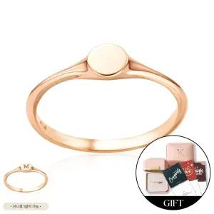 갤러리아 *커스텀 가능* [비앤비골드] 14K 볼륨 서클 커브드 각인 커스텀 반