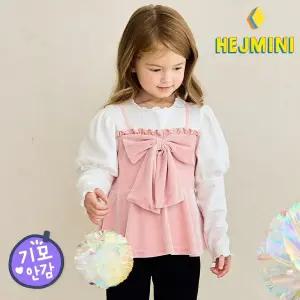 [헤이미니] 벨벳뷔스티에골지기모티셔츠