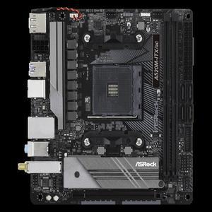 ASRock A520 Mini-ITX 마더보드 AC 소켓 AM4 64GB DDR4 NVMe SSD M.2 지지대 3400G CPU