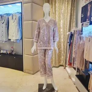 [대구백화점] [비너스]여성 페이즐리나염 홈웨어 상하세트(VEV3988W VEP3988W)