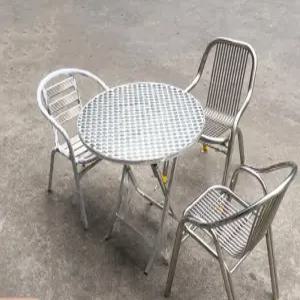 알루미늄 접이식테이블 테라스 스텐 테이블 탁자 발코니 정원 야외 야외용 의자 편의점 간이