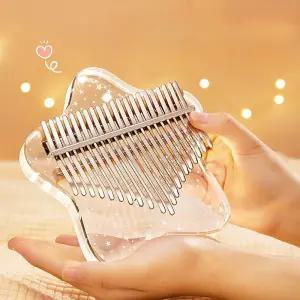 아크릴 투명 칼림바 21음계 감성 별 하트 고양이 카림바