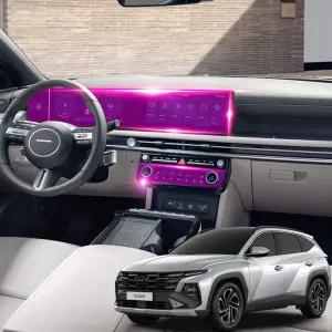 투싼NX4 네비게이션 보호필름 액정 지문방지 디스플레이 저반사 AG풀커버