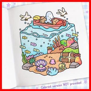 Cozy Corner: 휴식을 위한 성인과 어린이를 위한 컬러링북(Cozy Spaces Coloring)