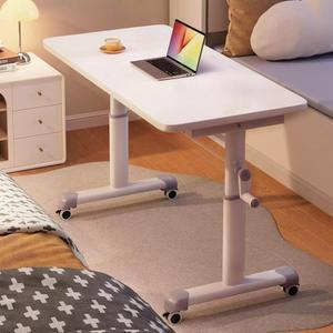 모션데스크 수동 높이조절 스탠딩 이동식 테이블 화이트 책상 80x60x65 95cm