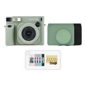 인스탁스 와이드400+가죽케이스/와이드앨범+데코집게/즉석카메라